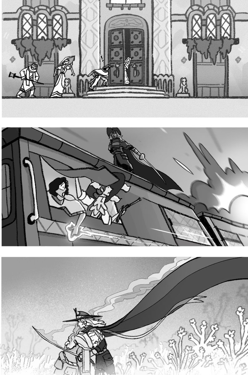 Fantasy western frames (disconnected)