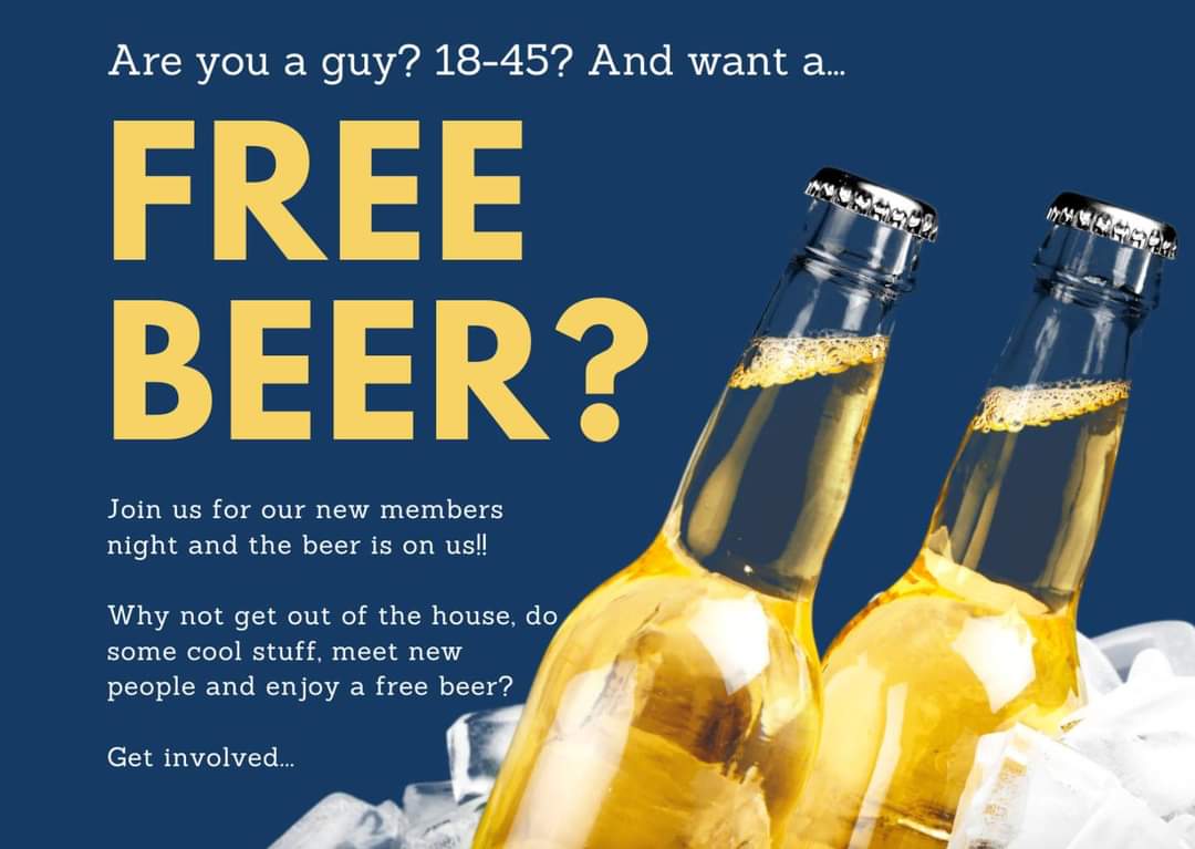 You had me at #freebeer

If you're interested in finding out more about what we do at Cardiff Round Table get in touch!

#DoMore 
#Cardiff