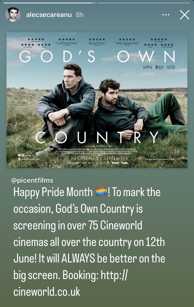 @gocfilm @AlecSecareanu @strawhousefilms 😍🥹🥰@cineworld