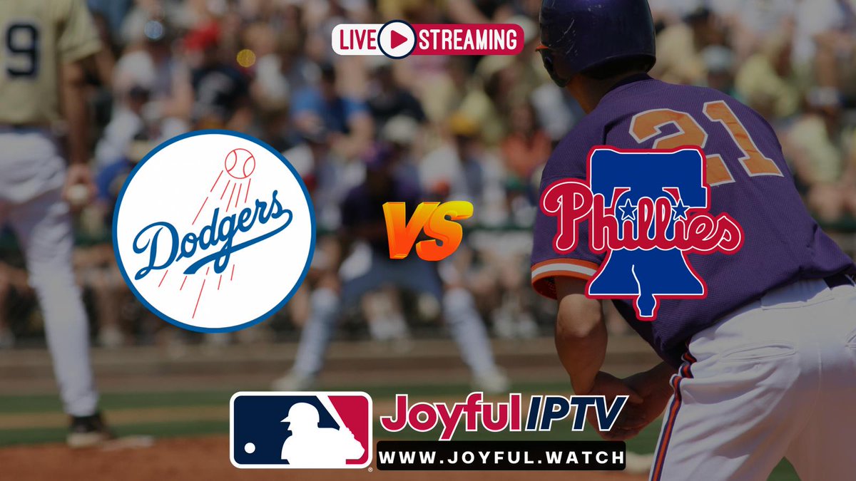 Don't miss out on the action! Watch the Dodgers vs Phillies game LIVE with our streaming service. #baseball #LetsGoDodgers #GoPhillies