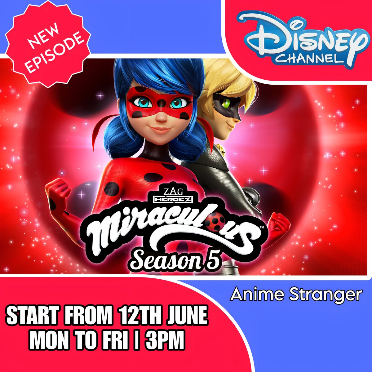 Miraculous Season 5 New Episodes Starts 12th June Mon - Fri 3 PM on Disney Channel @DisneyIndia 
#instagram #crunchyroll #animememe #animecosplay #animeromance #disney #disneychannel #Miraculous #animefunny #trending #reels #naruto