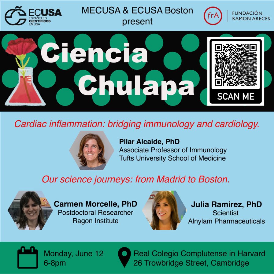 Tomorrow, 6pm at <a href="/RCC_Harvard/">Real Colegio Complutense at Harvard</a> in Cambridge (MA), we will be sharing our journeys <a href="/comunidadECUSA/">ECUSA</a> 

#Madrid —✈️—>#Boston

3 Short talks followed by #networking

And as it all started in Madrid, #tapas will be provided! 🧆

Details and registration here: eventbrite.com/e/648336440747
