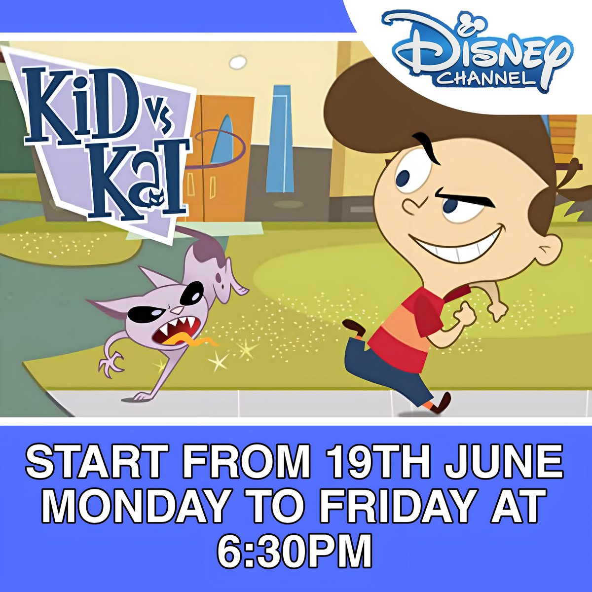 Kid vs Kat New Show Start From 19th June Monday To Friday at 6:30pm on Disney India
#animation 
#miraculous #miraculousindia #marvelhq #marvel_hq #hungama #hungamatv #disney #disneyindia #superhungama #disneychannel #netflix #netflixindia