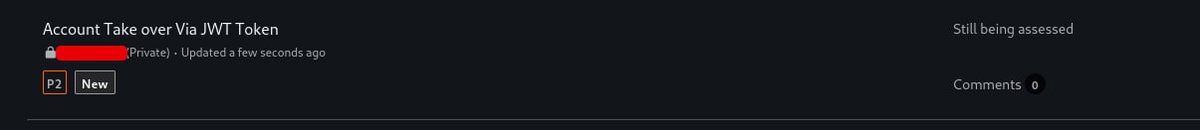 shubhamtiwari_r's tweet photo. Bug Type 
account Takeover Idore

#bugbounty #budgeting #idore #bugcrowd #bugbountytips #bugbountytip #authentication #jwt #bupass https://t.co/6TkDuGe94j
