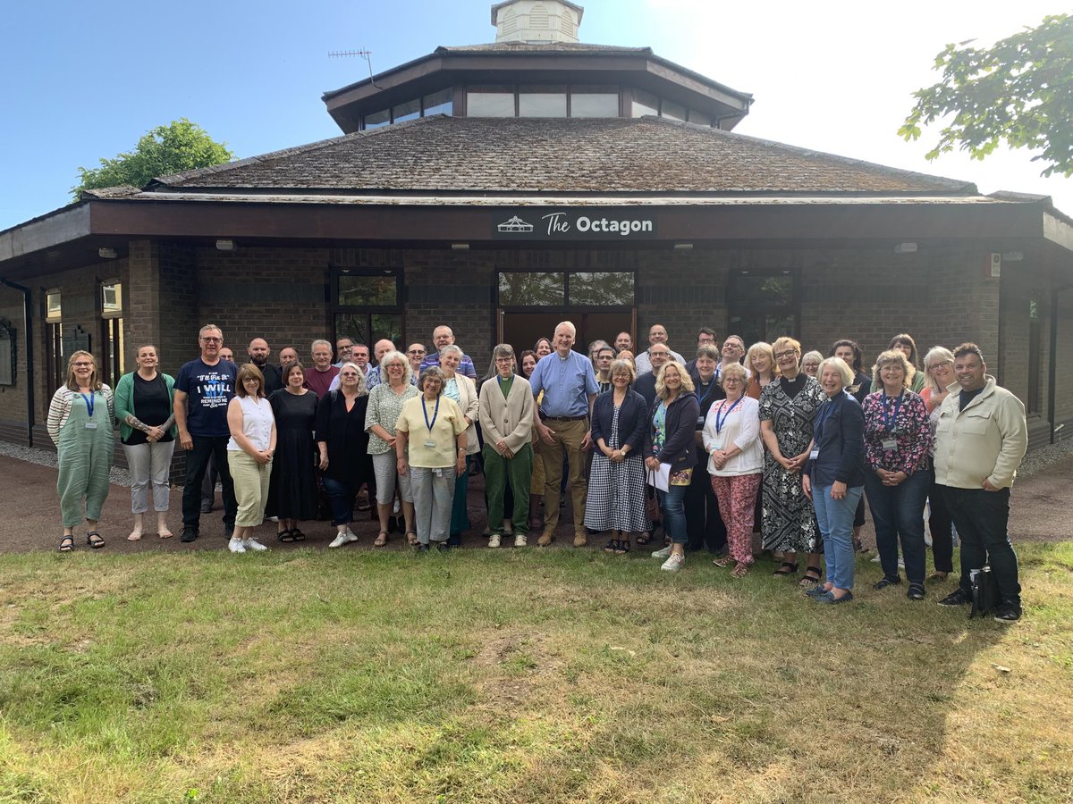 CofEDevon's tweet photo. Ordinands and trainee Licensed Lay Ministers from ⁦⁦@CofEDevon⁩ and ⁦@DioTruro⁩ have had their last ⁦@SWMTC_UK⁩ teaching weekend of the year⁦@marjonuni⁩. Please pray for them ahead of the ordinations on 1 July and licensing services on 30 Sept &amp; 7 Oct! https://t.co/jjEAbkyNFH