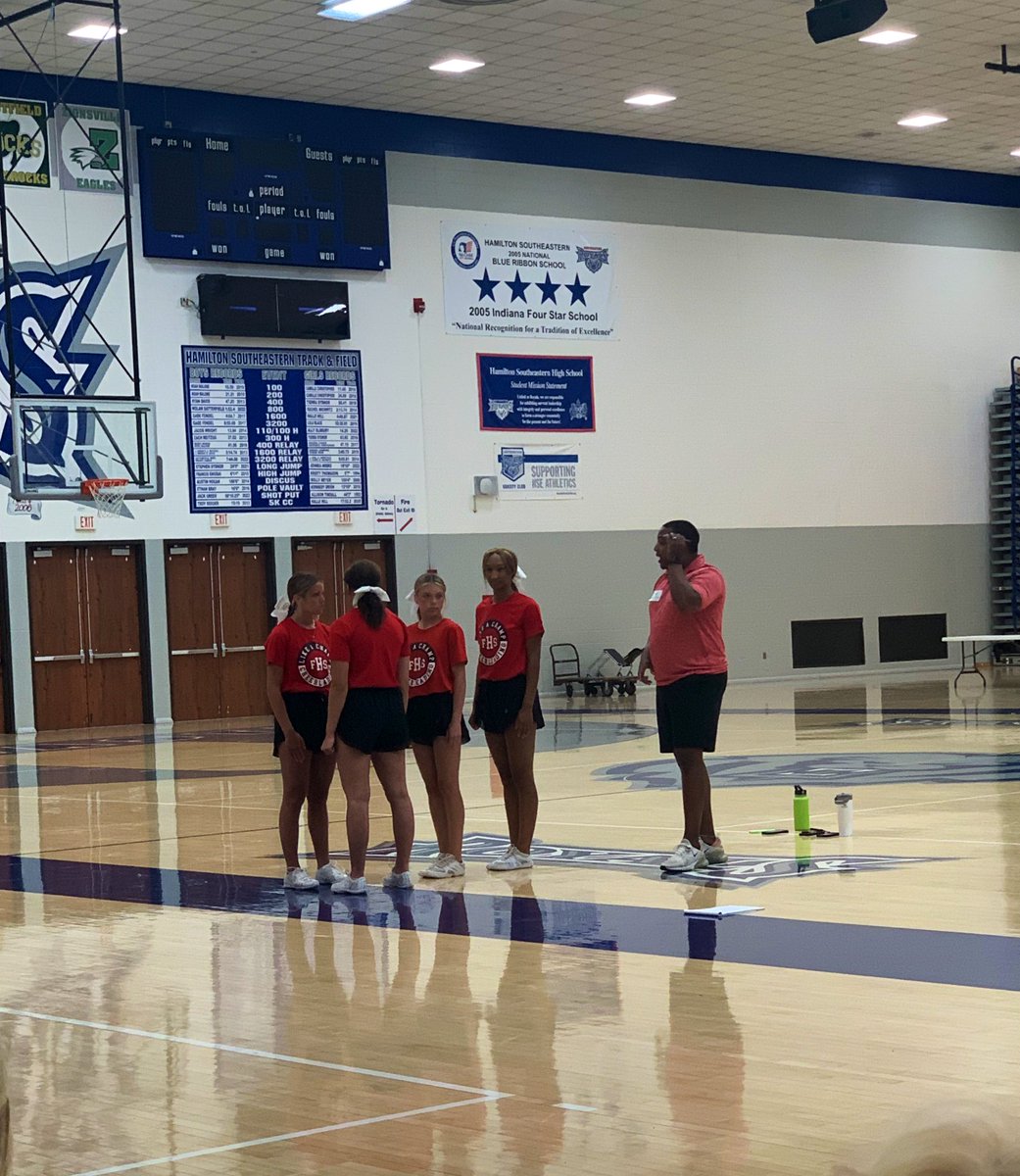 Coach Sliger and Coach Newman are having a blast at the Hoosier Cheer Coaches Association Conference today at HSE!