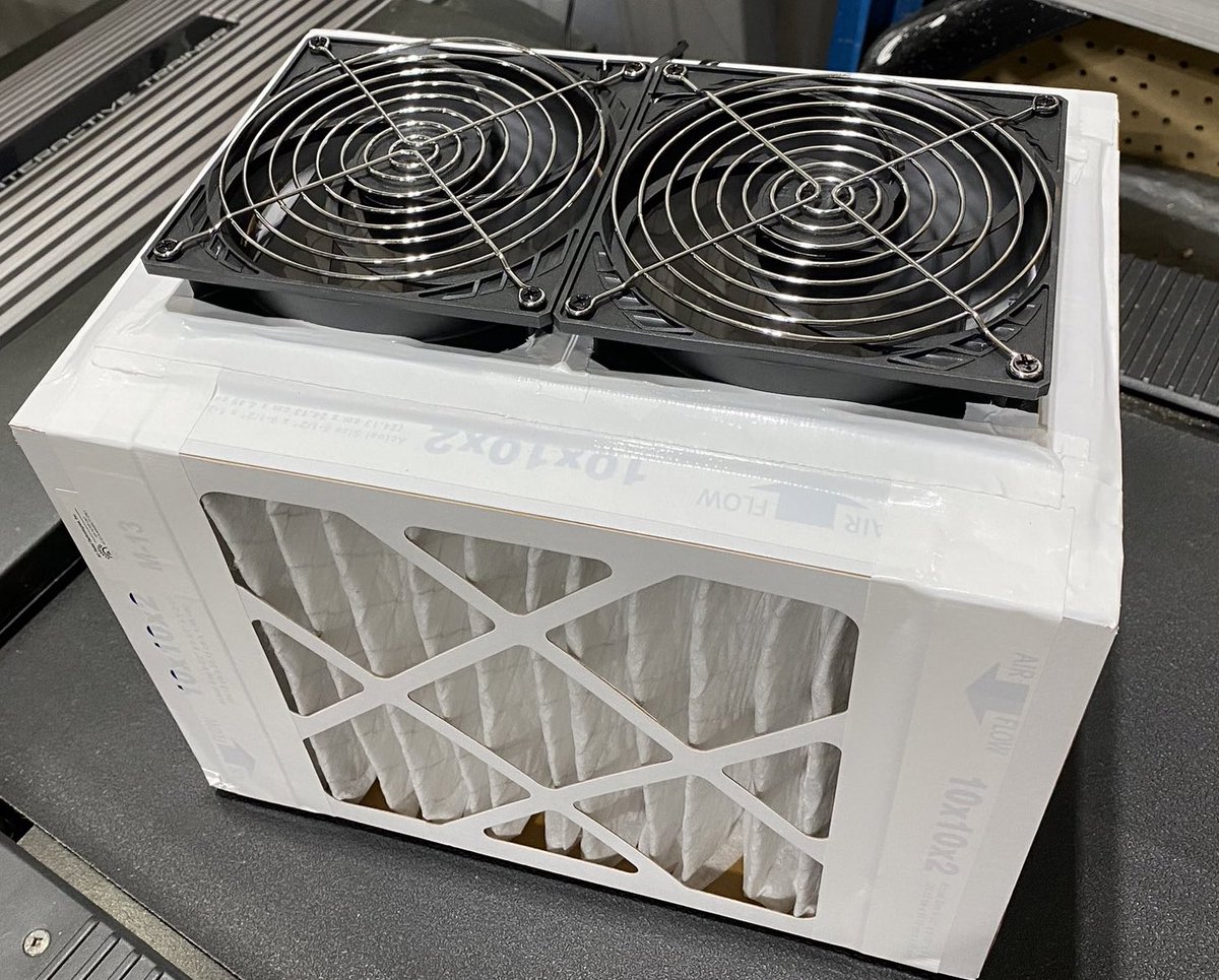 PoeBrianL's tweet image. This quiet #CorsiRosenthalBox with PC fans helped reduce wildfire smoke while driving:
Fans amazon.com/dp/B07HCKWF2X
Guards amazon.com/dp/B0BRNFCJV3
Power supply amazon.com/dp/B084JG4619
Duct tape amazon.com/dp/B01LZ7BAAF
Meter amazon.com/dp/B0967WP9HS
Filters texairfilters.com/mini-corsi-ros…