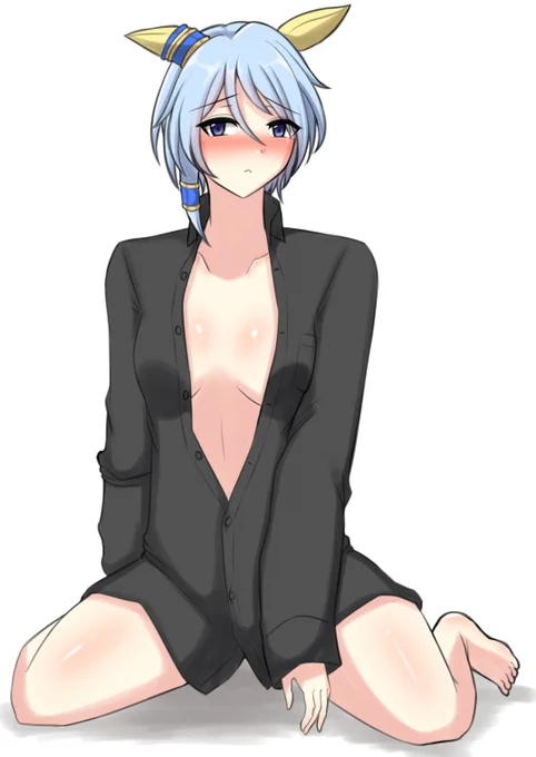 ミラクル×彼シャツに無限の可能性を感じる。 …キミもそう思うだろ? #ケイエスミラクル #ウマ娘