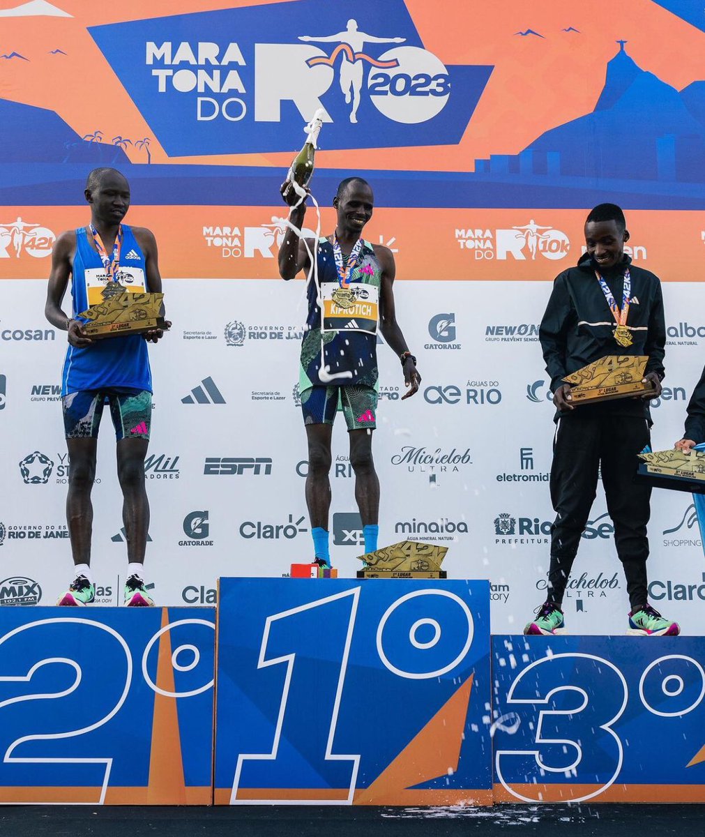 Josphat Kiprotich wins 2023 @maratonadorio in 2:13:29 CR, Samwell Kiptoo is 2nd in 2:14:15 - Humid, warm, tough day for running! @adidasrunning @adidasbrasil #run #running #sport #sports #marathon #TeamAdidas #HereToCreate