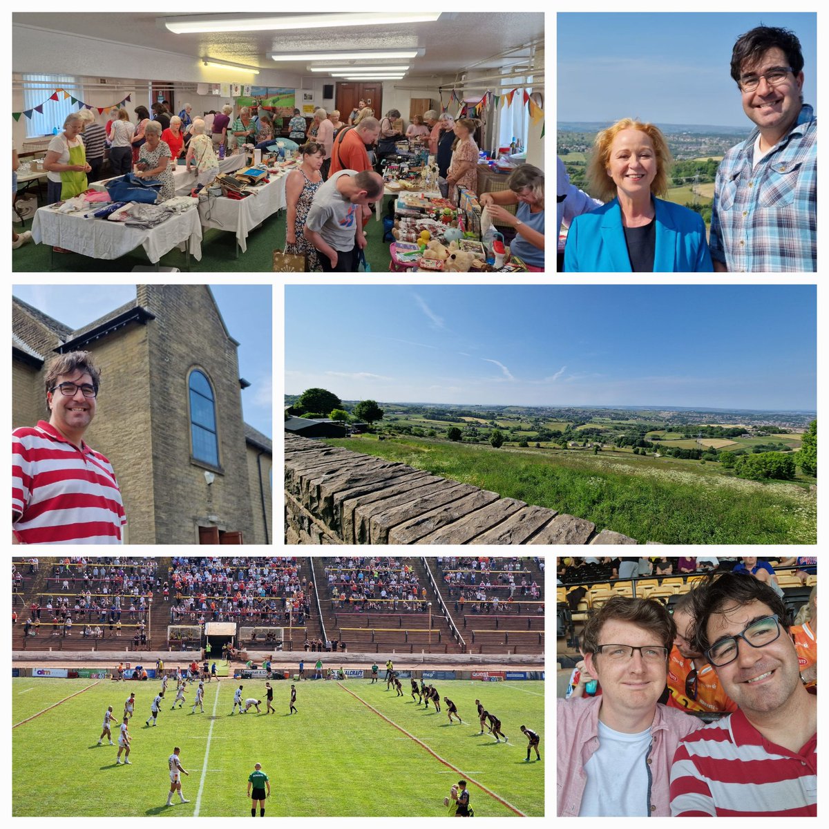 AlMitchell89's tweet photo. 🌞 A busy sunny weekend.

🚪I have been out and about speaking with residents with  @JudithCummins MP, supporting with local issues

☕️ I had a fantastic afternoon at St Theresa's Summer Fair

🏉 I topped off this weekend supporting the Emergency Services Day at @OfficialBullsRL https://t.co/ZVlf4529Cv