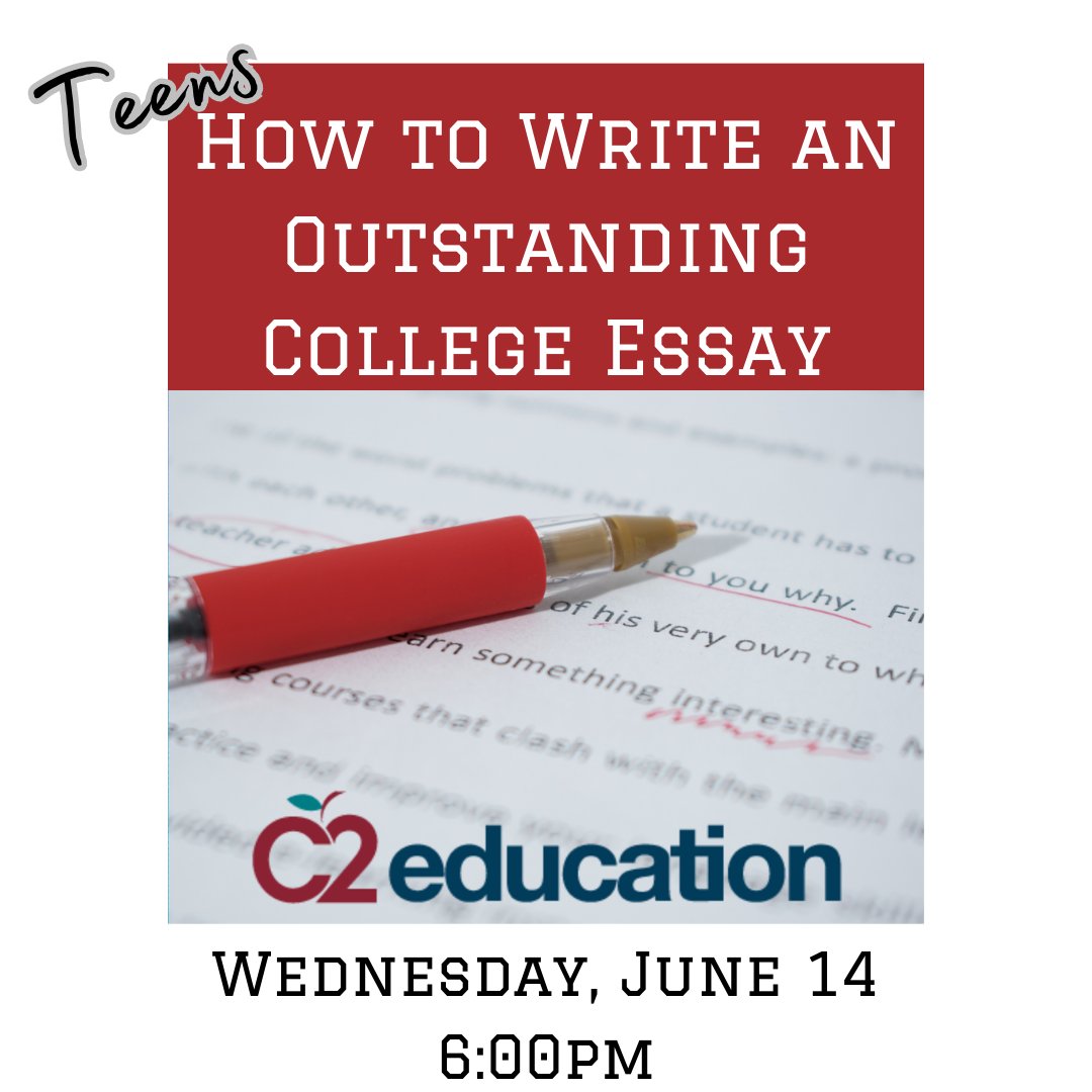 This workshop describes the importance of the essay(s), how to make sure yours is unique, and how to write a college essay that will set your application apart from the rest.

Register on our website!

#JerichoLibrary #CollegeBound #CollegeEssay #JPLTeens #JPLTeenPrograms