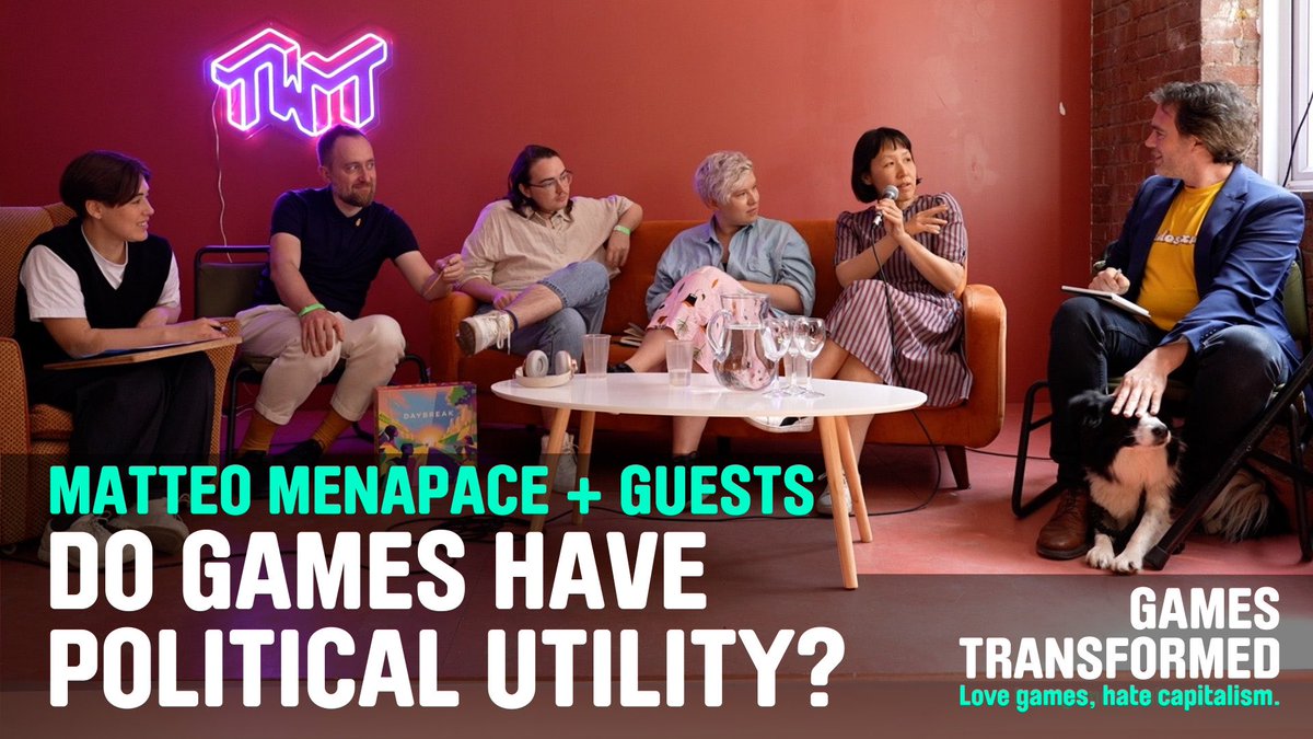 TWT_NOW's tweet photo. 📺NEW: @baddeo was at #GamesTransformed &amp; had a chat with @redrocketpanda, @hwayoung, @sheerinability, @robinson_mais &amp; @nielson_holly about the political utility of Games.

 📼Watch the conversation live tonight at 8pm: https://t.co/NWasudHmh3 https://t.co/XqB0LvAV7Y