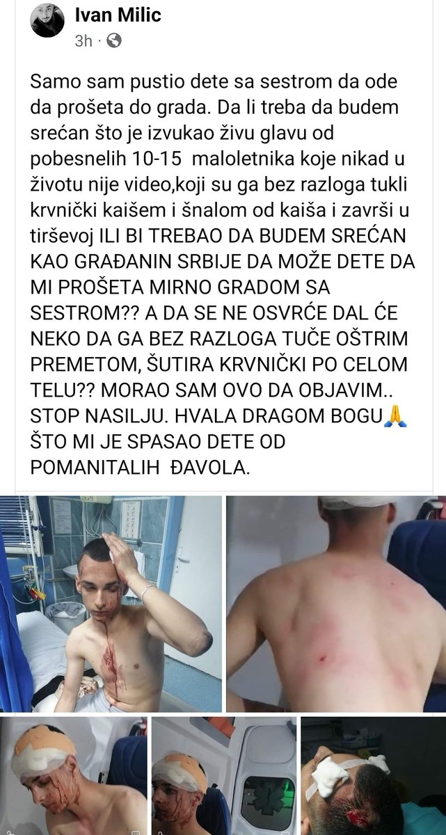 RandyMrsh's tweet image. Sa FB i prestrasno je.
Gde smo ovoliko pogrešili?
Ovaj narod je sve bolesniji i poslednji je voz da rešavamo problem.