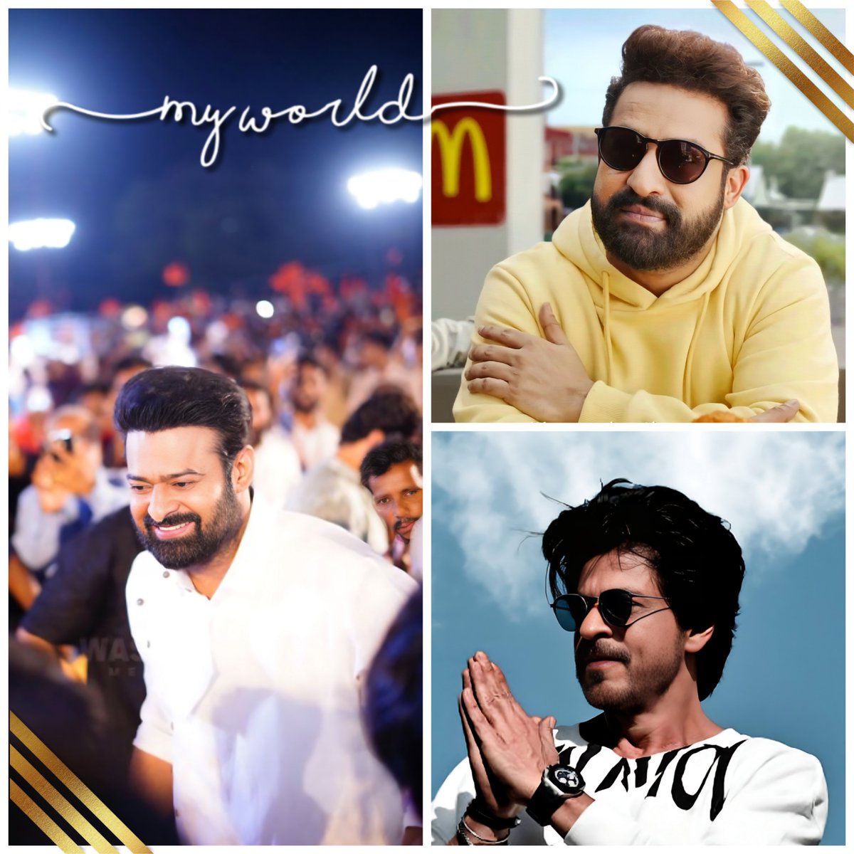 My forever heros 💗🥺

Till my last breathe

#SRK  @iamsrk  @tarak9999 #Prabhas