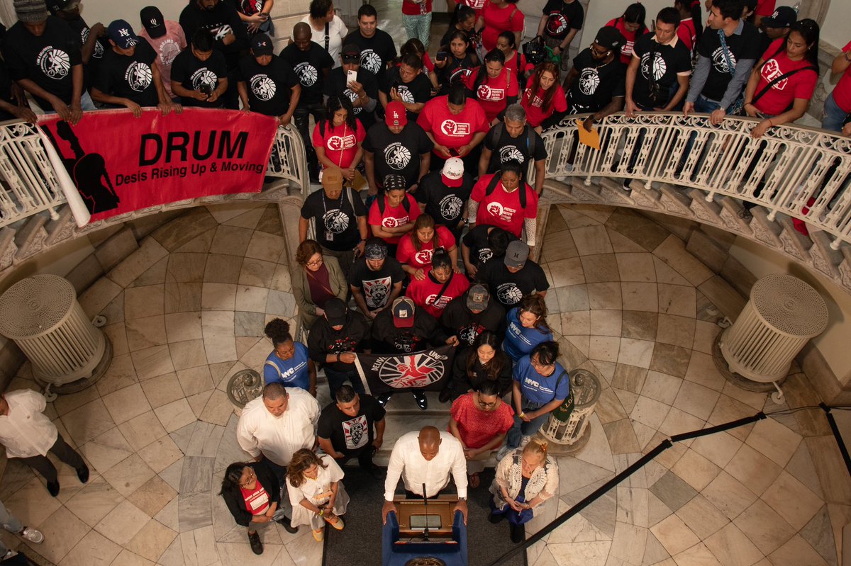 NYCMayor's tweet photo. Our delivery workers are tireless in keeping our city fed and moving. They deserve a raise.

Effective July 12, we are raising the minimum wage for our city’s app-based restaurant delivery workers from an average of $7 an hour to at least $17.96 an hour! https://t.co/M0zwdqOtke
