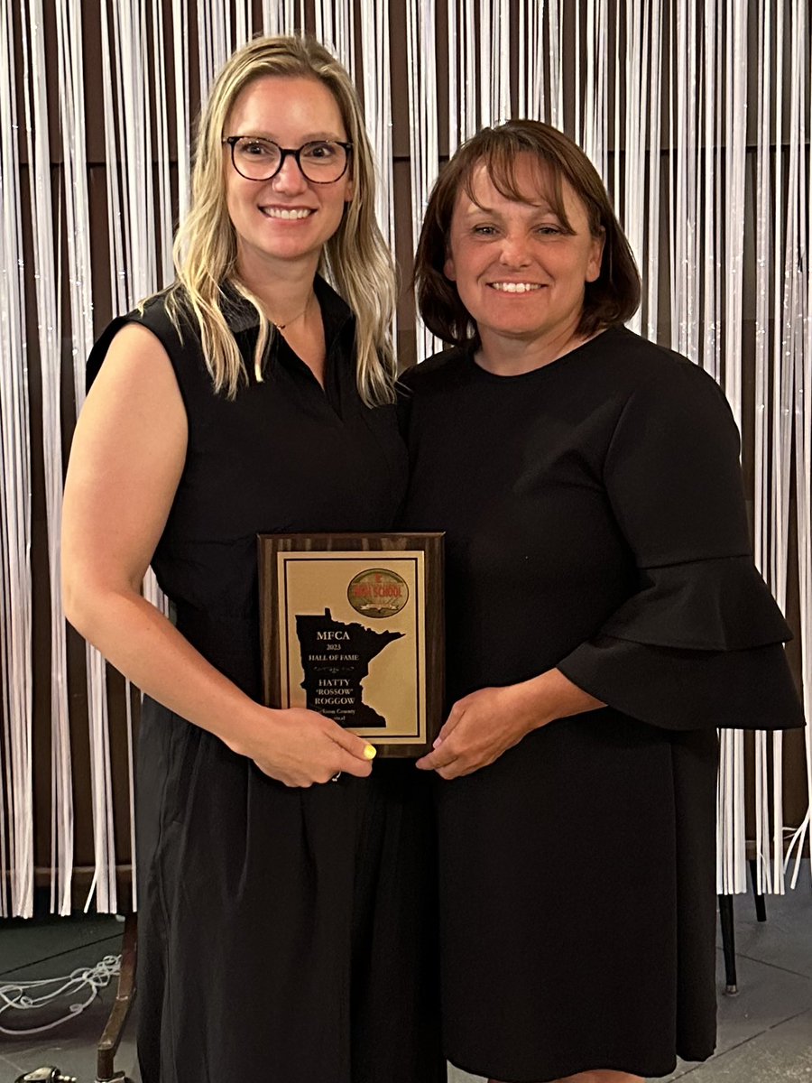JCC graduate Hatty (Rossow) Roggow was inducted into the Minnesota Fastpitch Coaches Association Hall of Fame today.
