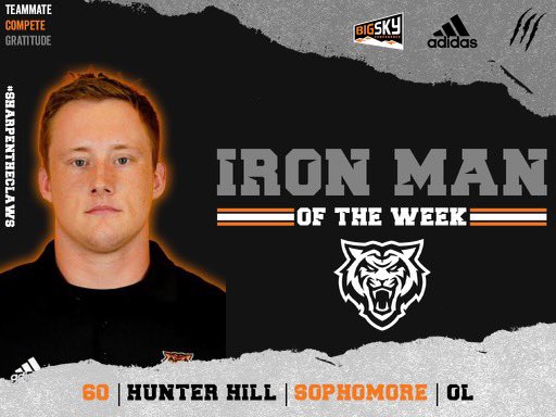 Idaho State Football (@bengalgridiron) on Twitter photo Congratulations to our Iron Men for week #2 of summer training. Hard work does not go unnoticed! #sharpentheclaws ๐
โ๏ธ Congratulations to our Iron Men for week #2 of summer training. Hard work does not go unnoticed! #sharpentheclaws ๐
โ๏ธ