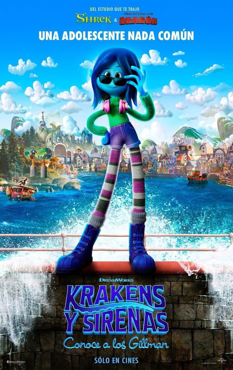 Nuevos pósters de #KrakensYSirenas: Conoce a los Gillman, la nueva cinta de #Dreamworks, se estrenará el 29 de junio.