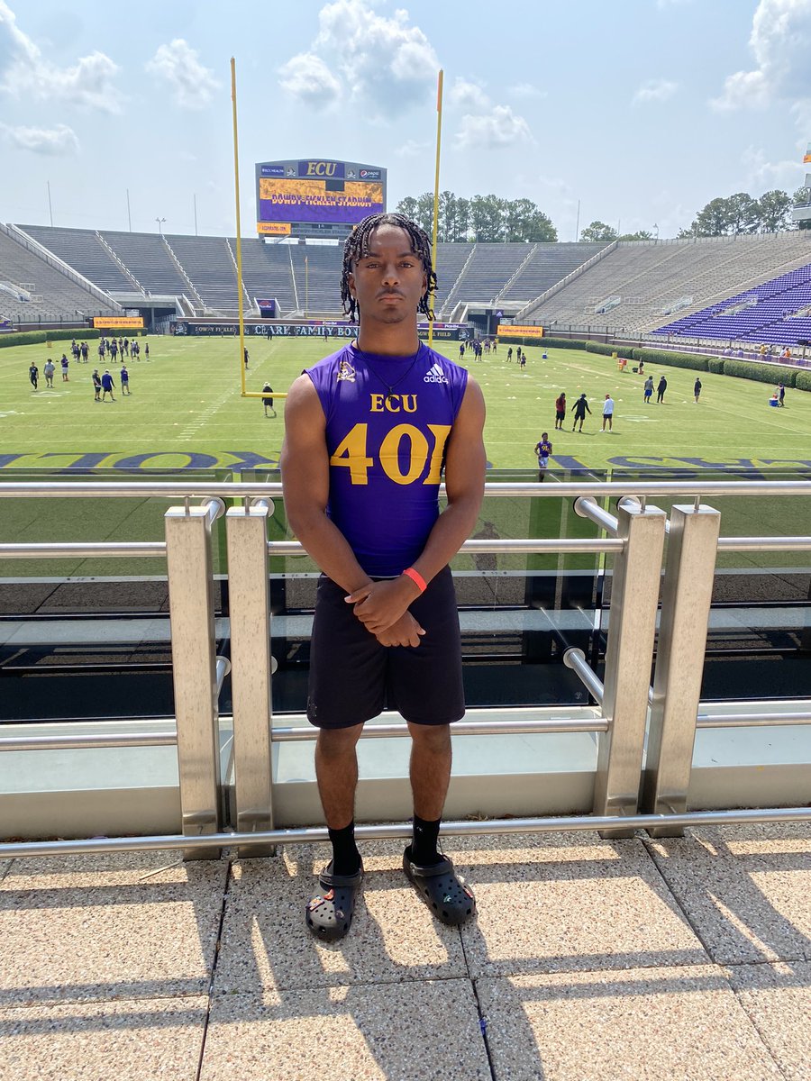 Had a great time at ECU today! @ECU_Coach_Weave @CoachJulesM @ECUCoachHouston @FBCoachSeidel @CoachDRob97 @1BLancaster @TDA_704