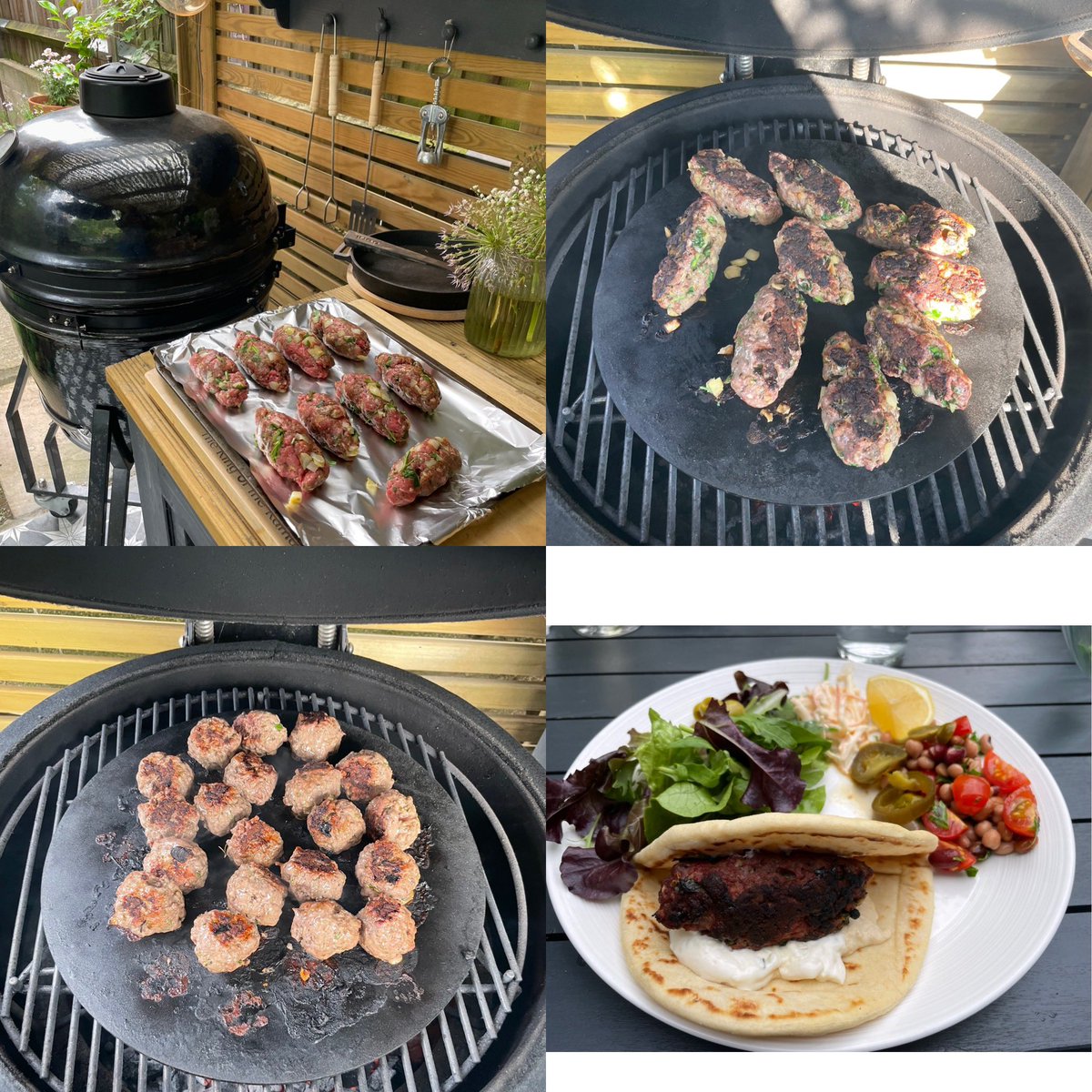 avsharma77's tweet photo. Sunday #bbq Just beat the #thunderstorm too 😁#aldikamado #bbqlife #familytime #kamadocooking #beefkofta #sundayfunday #sundayvibes https://t.co/oKu9zHlNTN