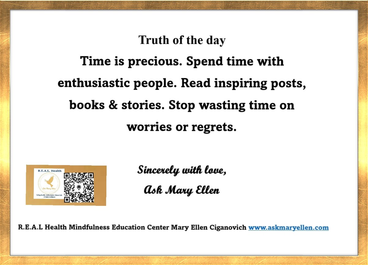 askmaryellen's tweet photo. Truth of the day: Time is precious. #askmaryellen #Truthoftheday #ThursdaysTruth #mindfulnessTips #dailydevotionals #stopwastingtime #lifeisshort Connect https://t.co/guZX200wD8 https://t.co/IEMUq0W4aw