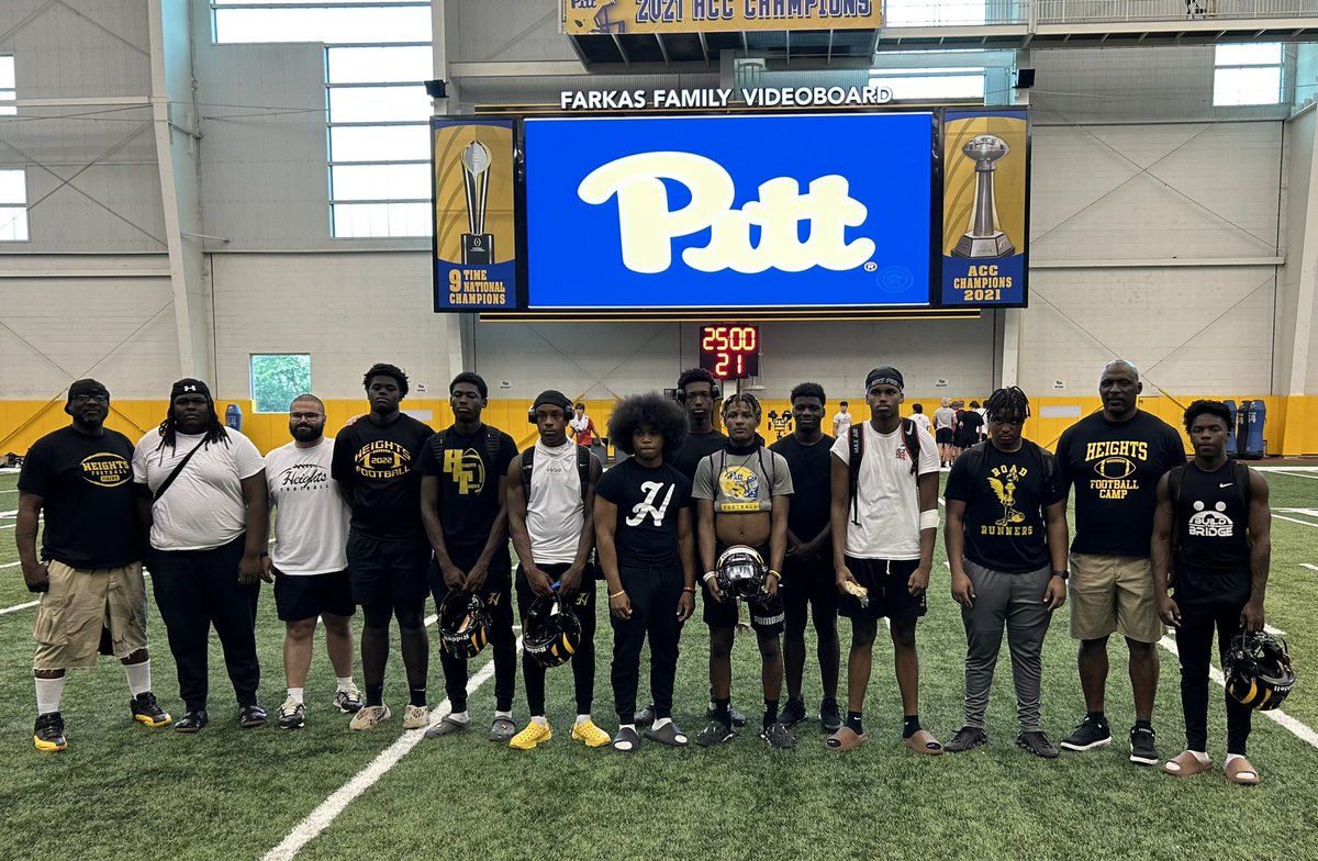 Mac Stephens (@macstephens) on Twitter photo Fellas had a great time at <a href="/Pitt_FB/">Pitt Football</a> camp. HEIGHTS represented once again! ⚫️🏈🟡 #HeightsBlueprint #HeightsFootball <a href="/_JohnGordon3/">John Gordon Jr</a> <a href="/_Khi216/">Mekhi Webb</a> <a href="/Abdouwitdabndz/">Abdou Dieye</a> @N8WESTRICH <a href="/11rzns/">Josiah Jones</a> <a href="/goatedbigbaby/">Burtlin “Big Burt” Lloyd</a> <a href="/kahari_hicks/">Kahari Hicks</a> <a href="/B_Biggom/">Brandon Biggom</a> <a href="/53RJJ/">Rodney Harris</a> <a href="/4xzyyyy/">Zyon Vanleer</a> @SJWilli14 Fellas had a great time at <a href="/Pitt_FB/">Pitt Football</a> camp. HEIGHTS represented once again! ⚫️🏈🟡 #HeightsBlueprint #HeightsFootball <a href="/_JohnGordon3/">John Gordon Jr</a> <a href="/_Khi216/">Mekhi Webb</a> <a href="/Abdouwitdabndz/">Abdou Dieye</a> @N8WESTRICH <a href="/11rzns/">Josiah Jones</a> <a href="/goatedbigbaby/">Burtlin “Big Burt” Lloyd</a> <a href="/kahari_hicks/">Kahari Hicks</a> <a href="/B_Biggom/">Brandon Biggom</a> <a href="/53RJJ/">Rodney Harris</a> <a href="/4xzyyyy/">Zyon Vanleer</a> @SJWilli14