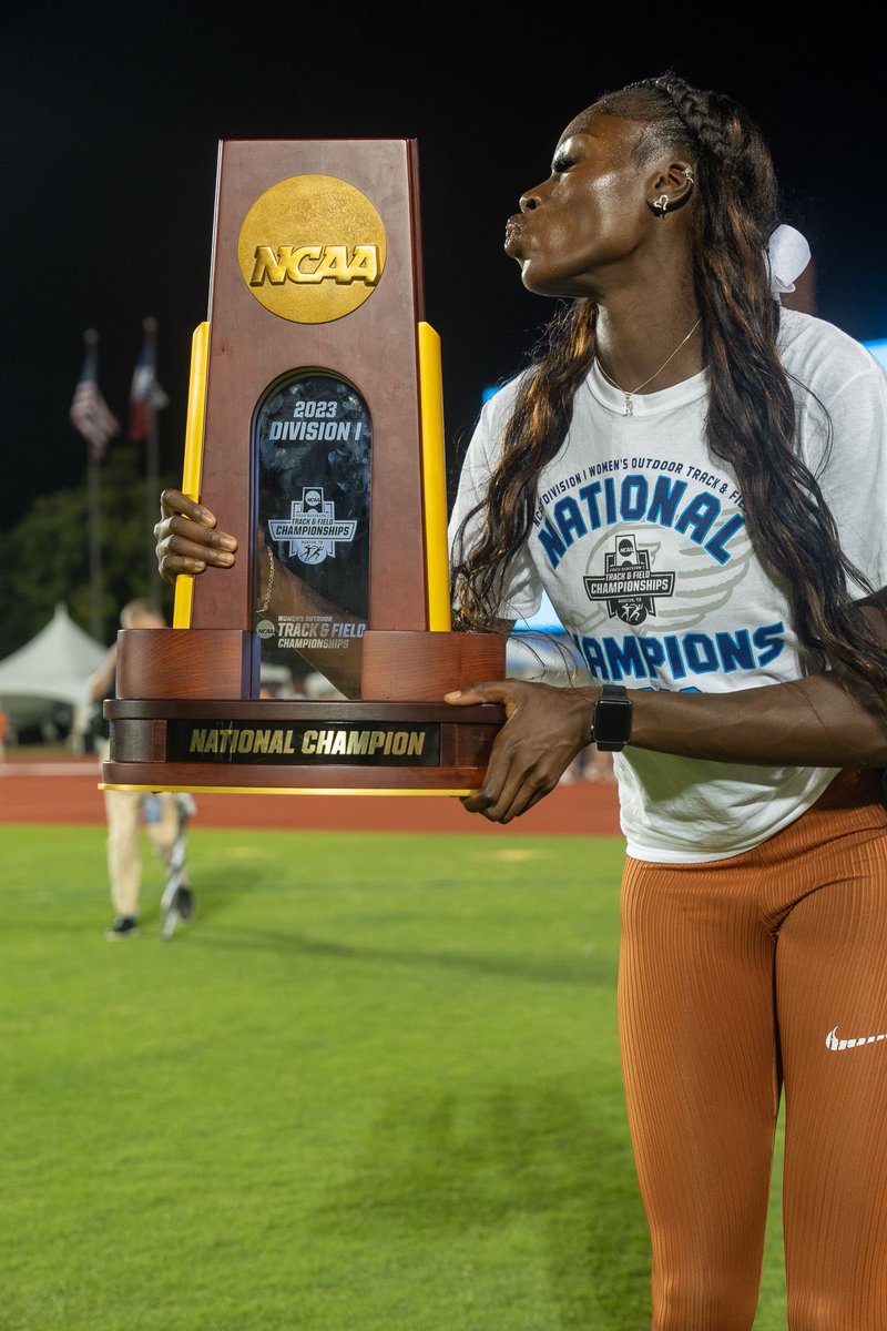 NCAA 400m champion!!!
-National record, meet record!
-4x100m champion &amp; collegiate record!
-Team title

Thank you to everyone who helped me get here &amp; to everyone who supports me, it doesn’t go unnoticed🧡 

Grateful to God for how far I’ve come.
#floknows