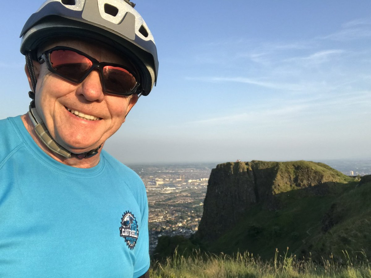 #Cavehill no better place on nights like this #mtb