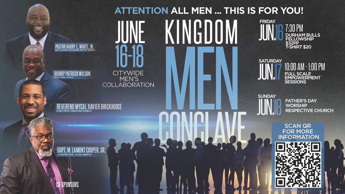 Last day to register! You’ve got until 11:59 pm. Kingdom men, you don’t wanna miss this! form.jotform.com/231345463467156