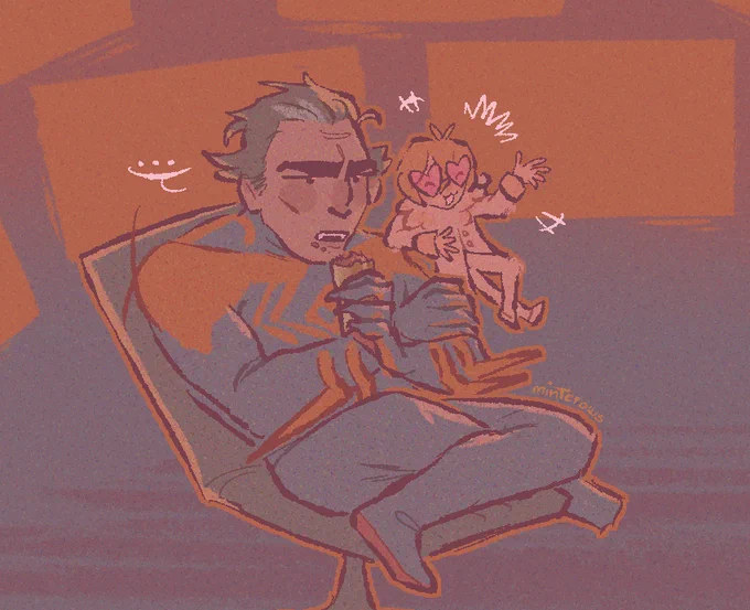 miguel is great because i do too eat empanadas in a barely lit room with monitors while my little funny computer friend jokes at my expense  [#spiderman2099 #acrossthespiderverse #spiderverse]