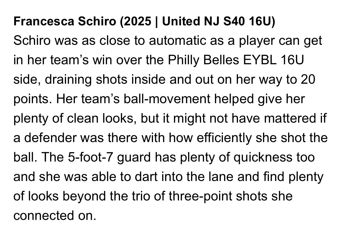 Thank you for the write up. <a href="/hooplove215/">CityofBasketballLove</a> <a href="/unitedNJaau/">United NJ AAU</a> <a href="/CoachMatisak/">Coach Justin Matisak</a>
