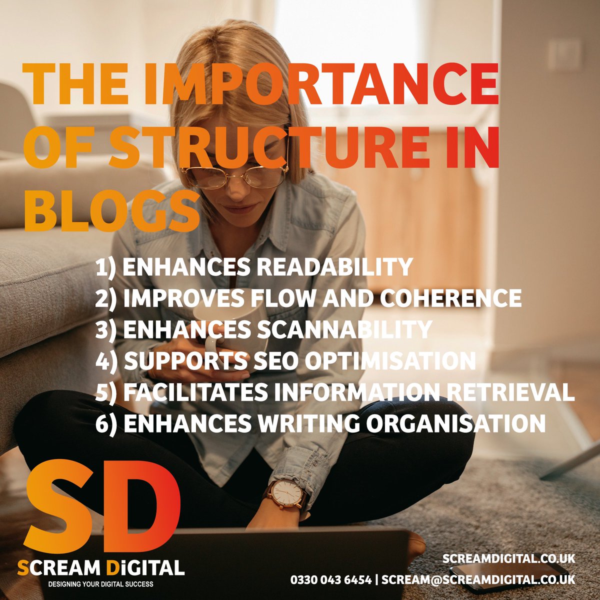 💡Hints and Tips 💡

The Importance of structure in blogs.

screamdigital.co.uk

#hints #tips #hintsandtips #usefulinformation #helpingothers #blogs #blogwriting #blogcreation #helpingsmall_uk #bloghelp #blogposts #helpingbusinessesgrow