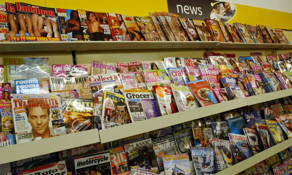 RobbieRaygun's tweet image. One for the lads.. well, maybe not.
Does anyone remember when you went into the newsagent when you were a nipper, having a quick shifty 3 second stare up at the top shelf?
#topshelf #newsagent #magazine