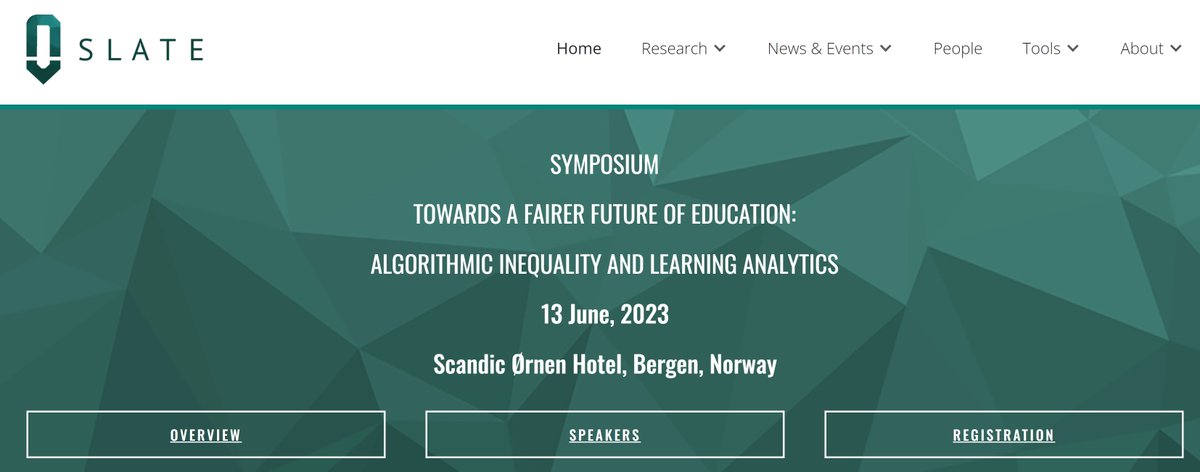 Mohammad Khalil (@tumohdkhalil) on Twitter photo Only 2 days to kick off! I'm excited to have 3 great speakers from abroad joining us in Norway! <a href="/dgasevic/">Dragan Gasevic</a> <a href="/katrien_v/">Katrien Verbert</a> and <a href="/jeljov/">Jelena Jovanovic</a> at the symposium on Towards a fairer future of education slate.uib.no/fairer-learnin… #AlgorithmicInequality #LearningAnalytics #AIED Only 2 days to kick off! I'm excited to have 3 great speakers from abroad joining us in Norway! <a href="/dgasevic/">Dragan Gasevic</a> <a href="/katrien_v/">Katrien Verbert</a> and <a href="/jeljov/">Jelena Jovanovic</a> at the symposium on Towards a fairer future of education slate.uib.no/fairer-learnin… #AlgorithmicInequality #LearningAnalytics #AIED