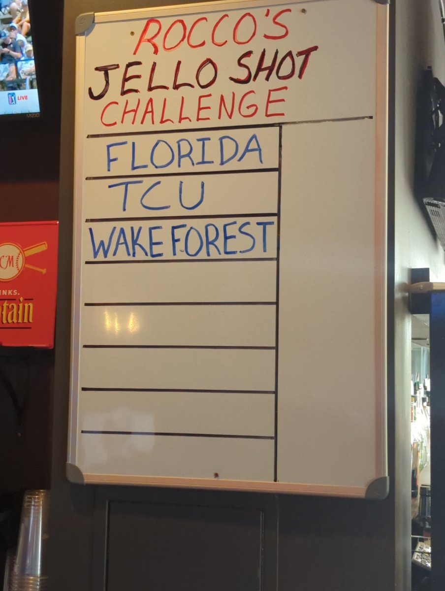 Fun fact: The shot challenge didn't exist in 1955 when @WakeBaseball was last in Omaha. Happy to have y'all and looking forward to see what kind of numbers you put on the board. #cws2023 #roccospizzaomaha