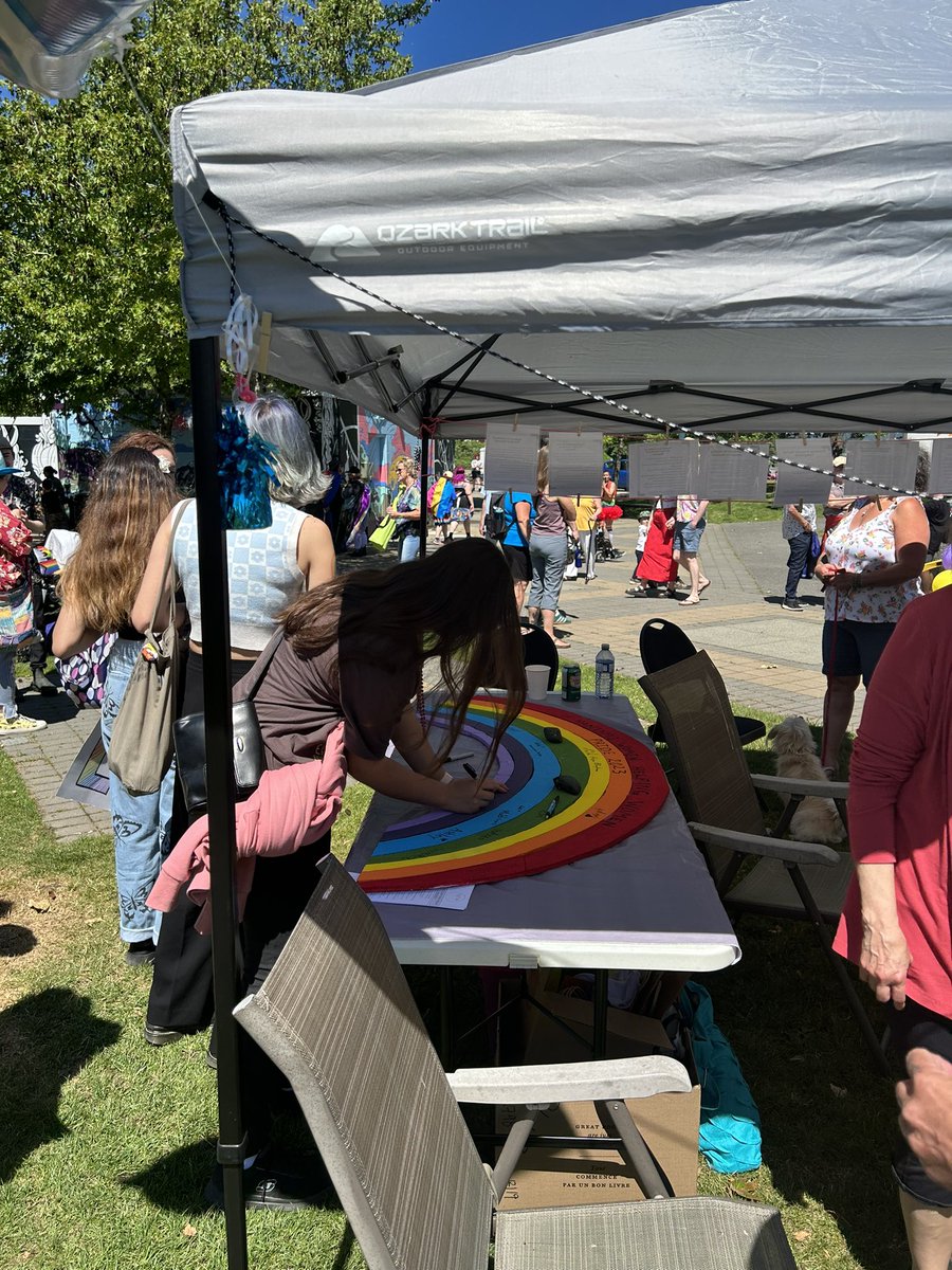The @nanaimo_pride Festival is underway at Maffeo Sutton Park today until 6 pm. Swing by and celebrate pride! There’s vendors, live entertainment hosted by Drag Queen Vikki Smudge and a Pride Zipline from Wildplay! - Jake #NanaimoPride #Pride2023 #NanaimoBC