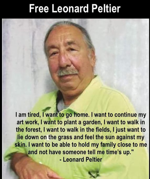 #FreeLeonardPeltier @POTUS
@VP @SecDebHaaland
#INDIGENOUS #TAIRP