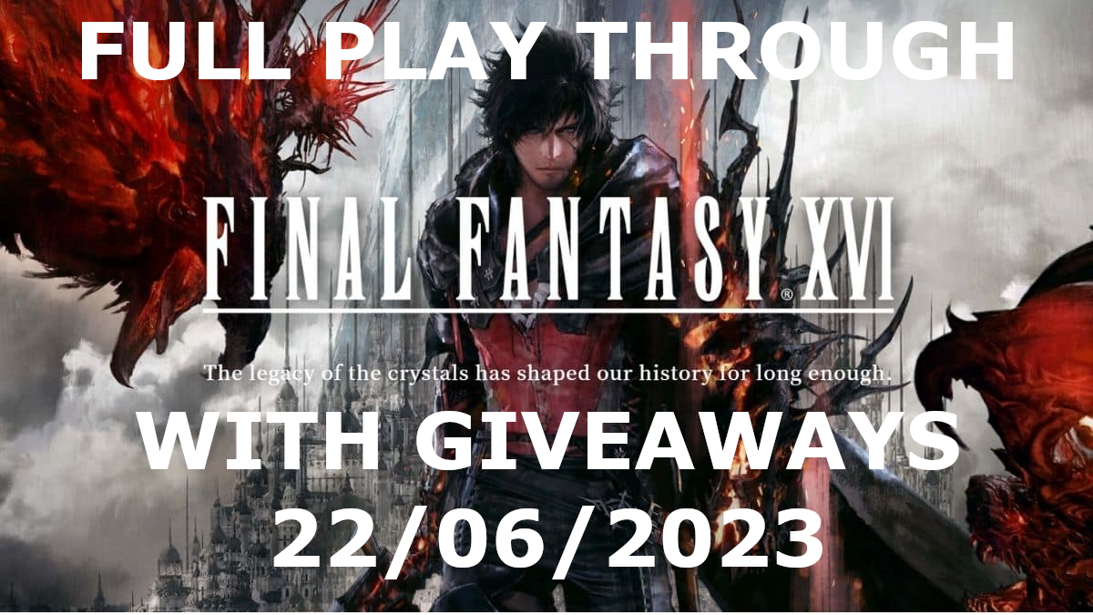 I'm returning to streaming, and I figure a great way to do this will be to set myself a challenge. I will start Final Fantasy XVI on release day and I will not stop playing until its finished.

Twitch.tv/stanynobyl

#FinalFantasy #FinalFantasy16 #Giveaways #TwitchStreamers