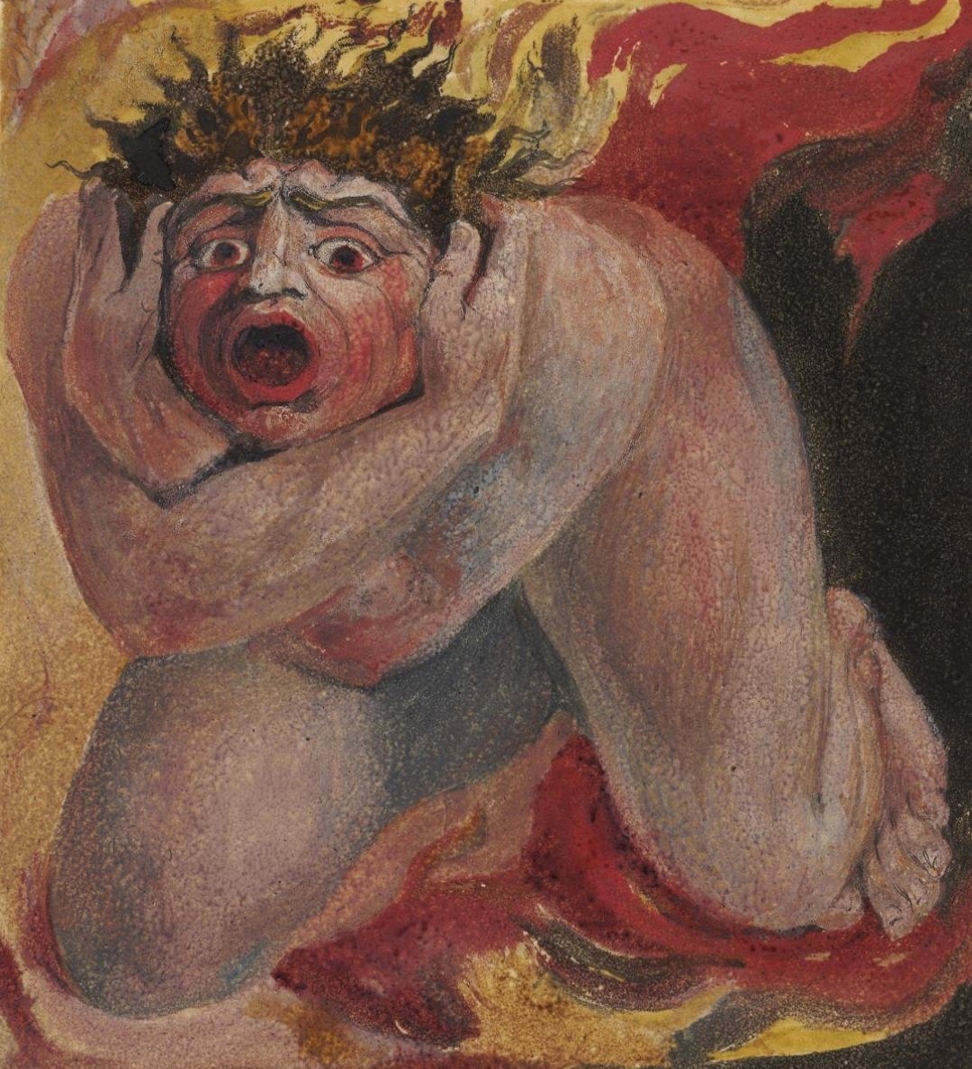 AventuraObscura's tweet photo. 'Los howl'd in a dismal stupor', William Blake, 1794. https://t.co/XZFRGWGbpo