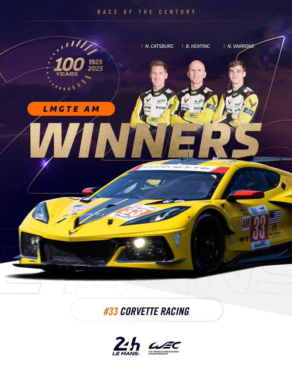 The LMGTE Am title goes to @CorvetteRacing! 👏
Congratulations!