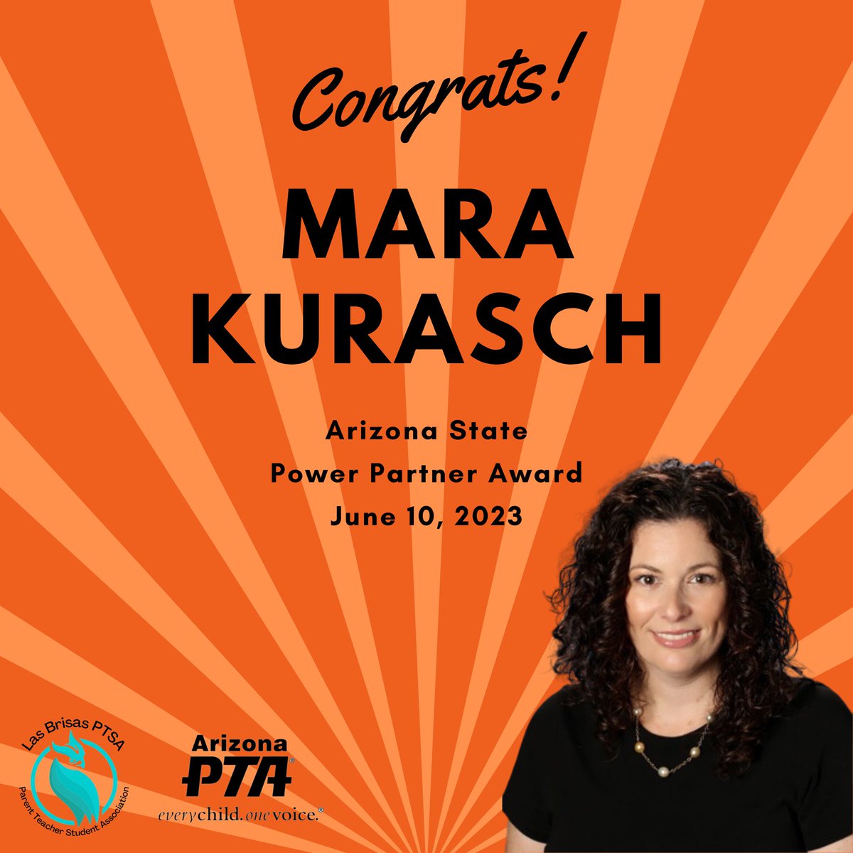 Las Brisas PTSA (@lasbrisas_ptsa) on Twitter photo Congratulations to our Principal, Mrs. Mara Kurasch, for being awarded the Arizona State Power Partner Award at the 2023 Arizona PTA Convention! 🌟
<a href="/LasbrisasS/">Las_Brisas_Gifted_Academy</a> <a href="/arizonapta/">Arizona PTA</a> Congratulations to our Principal, Mrs. Mara Kurasch, for being awarded the Arizona State Power Partner Award at the 2023 Arizona PTA Convention! 🌟
<a href="/LasbrisasS/">Las_Brisas_Gifted_Academy</a> <a href="/arizonapta/">Arizona PTA</a>