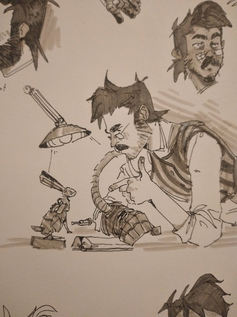 UncuredTheGame's tweet image. Some sketches of The Gadgeteer! 🔧⚙️

#indiegames #characterart #conceptart