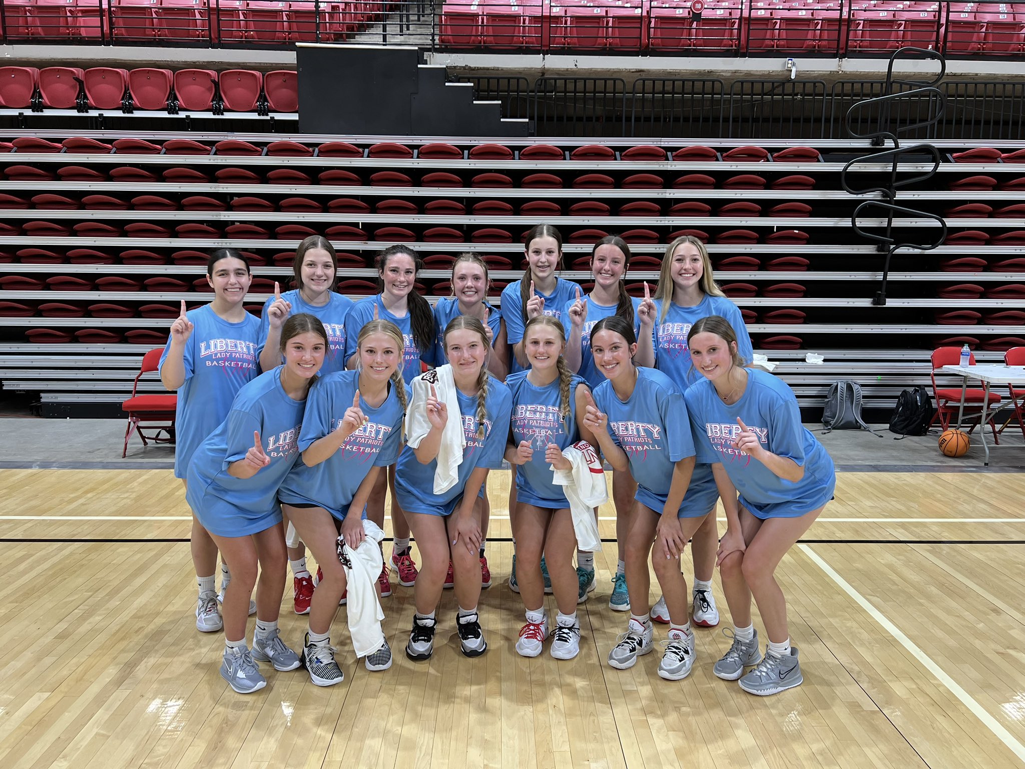 Liberty Lady Patriot Basketball on Twitter "Won their division! Team