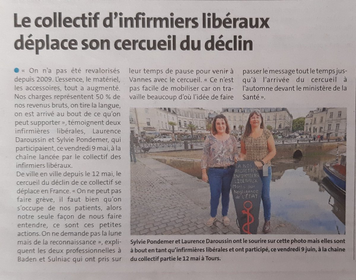 albabianca56's tweet photo. #lecercueildudeclin se déplace grâce a une chaine d'#infirmiersliberaux
#Lorient #Lanester #Kervignac #Ploemeur #Lamorplage #Caudan #Hennebont #Queven #Riantec #Locmiquelic
Les #infirmiersliberauxmeprises https://t.co/0RmkUGoxhW