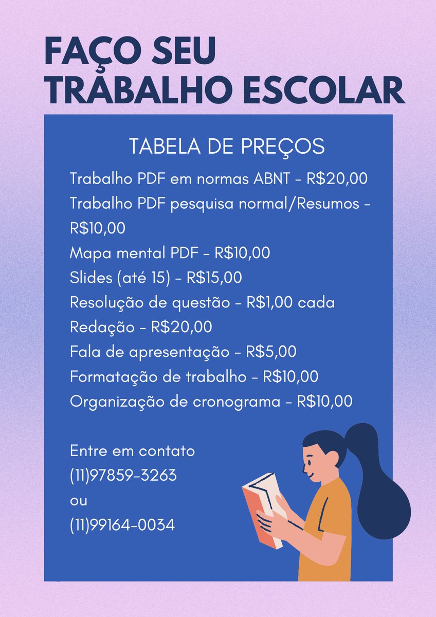 yoonbisous's tweet image. olá amigos do tt! estão precisando de ajuda com seus trabalhos escolares? eu e meu amigo Paolo podemos fazê-lo por vc! entre em contato 😉