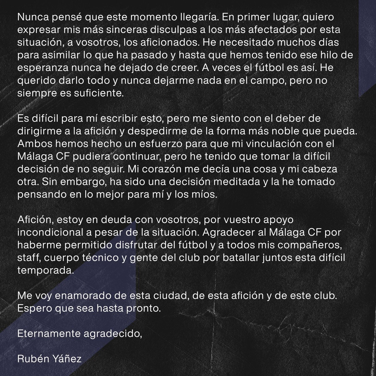 Gracias, malaguistas. 💙