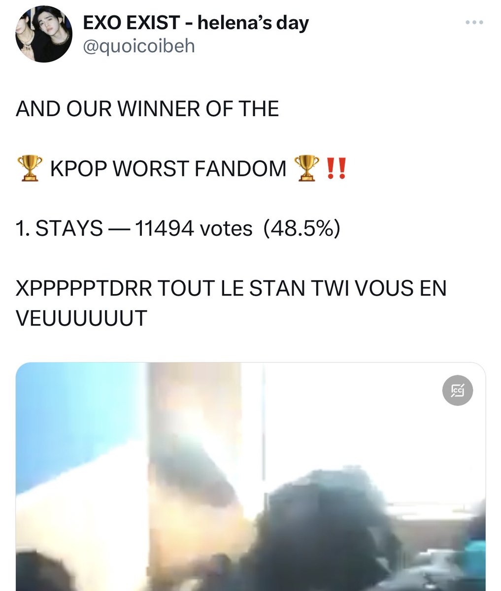IloveChannieB97's tweet photo. Congratulations Stays for being the first fandom in history with 3 daesangs :
🏆Laziest fandom
🏆Worst fandom
🏆Best fandom
#stays2ndwin in 2023 https://t.co/s9W1IqpyWg