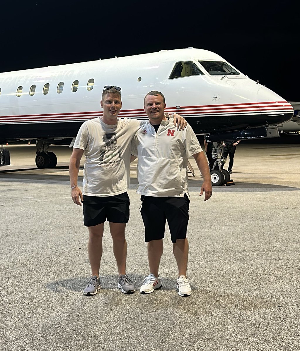 ran into this guy (@cody_brousek) of @NUTrackandField at the FBO last night as we were leaving Austin! Keep doing great things! Glad to call you a colleague and an even better  friend! #OleMiss #Nebraska #NCAA #trackandfield