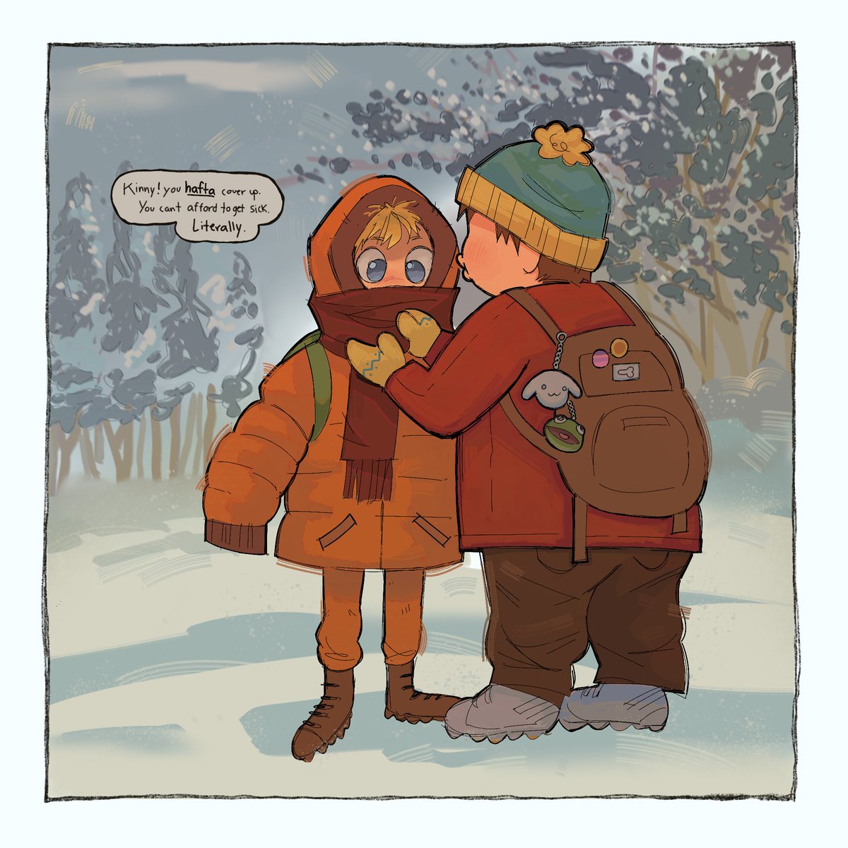 postpastrauma's tweet photo. Red Apple and Tangerine 🍎🍊 #spcartman #spkenny #SouthPark https://t.co/jbgfREs3lJ