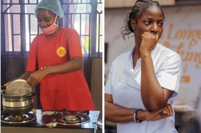 My pastor said ,Over taking is allowed 😅Dami is trying to over take Hilda and the Nigerians are angry , is it because she is a Nigerian? a Kenyan chef(  Maliha Mohammed)had sworn to do the same . Forget the Record Hilda won more than just a Record   on that day.